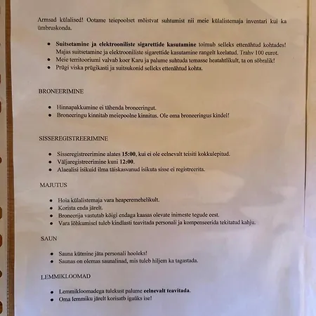 Oraveski Talu Hébergement de vacances *